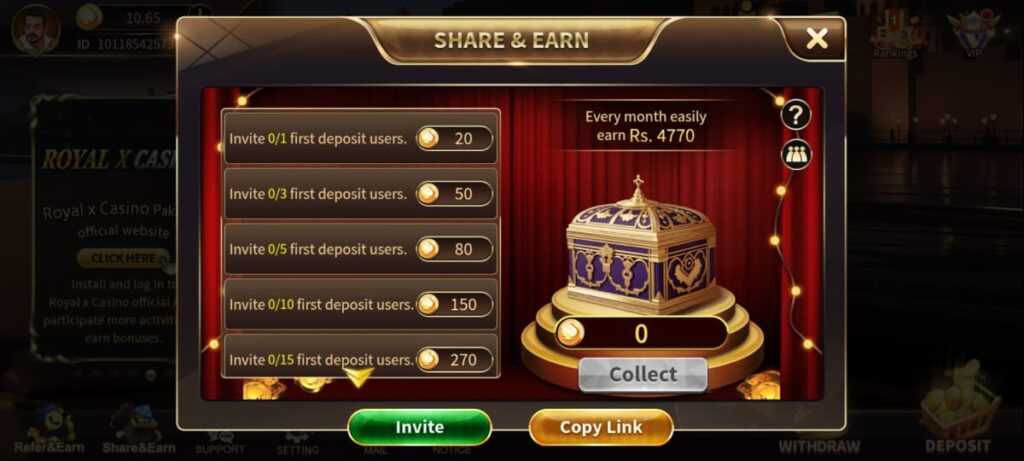Share and earn rewards