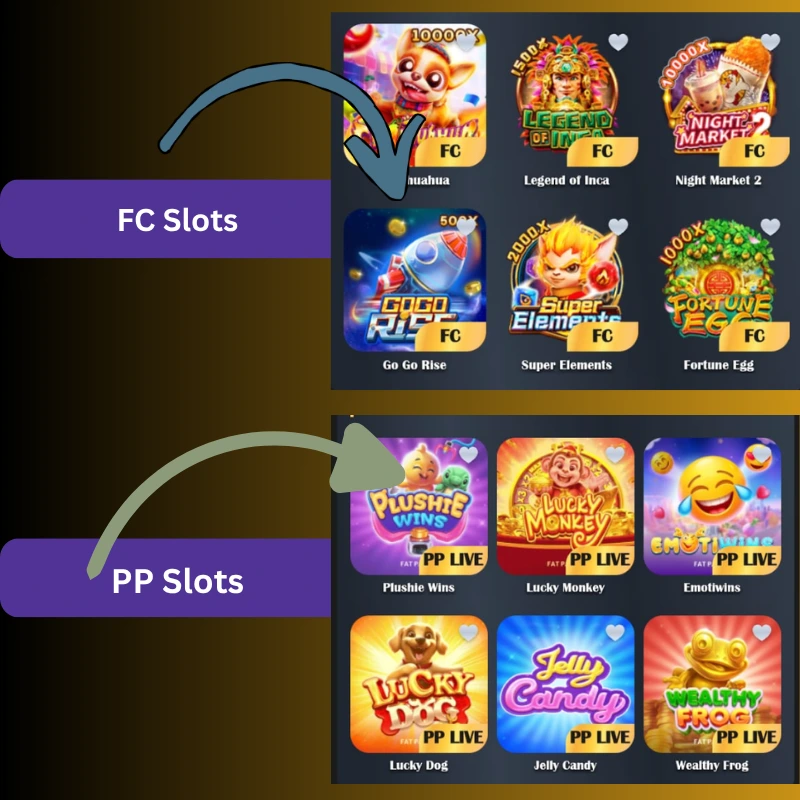 FC and PP category games
