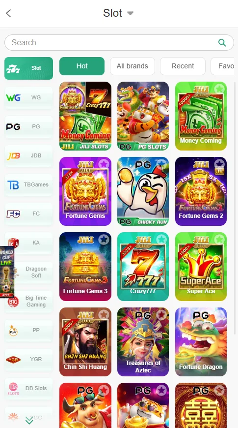 Slot games